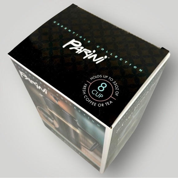 Parini 8 Cup FRENCH PRESS Plunger Coffee Tea Borosilicate Glass Stainless Steel! - Picture 5 of 5